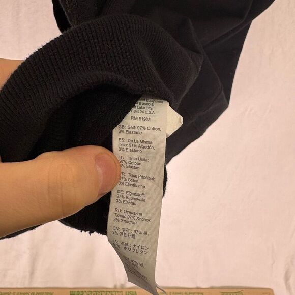 Black Diamond Black Hooded Zip Up Sweatshirt Women's XS - Picture 11 of 11